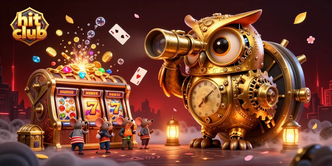 Experience the excitement at hit club with a lively 3D casino scene filled with dynamic games and characters.