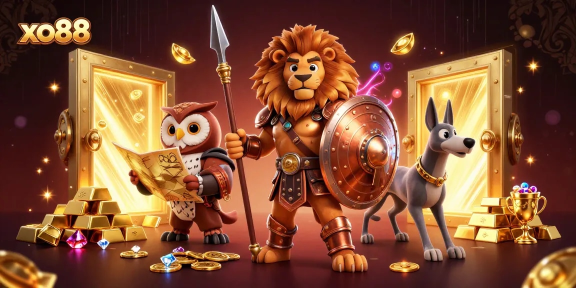 Engage with xo88's thrilling gaming adventure featuring spectacular golden treasures and charismatic characters.