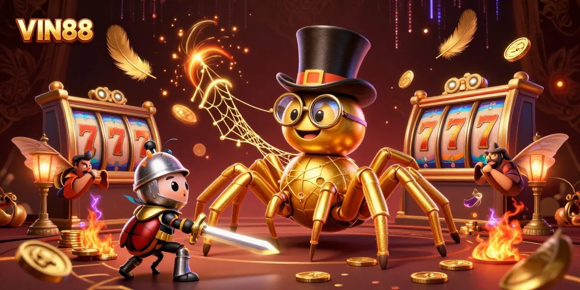Experience the thrill of winning with VIN88 through this vibrant scene of casino adventure.
