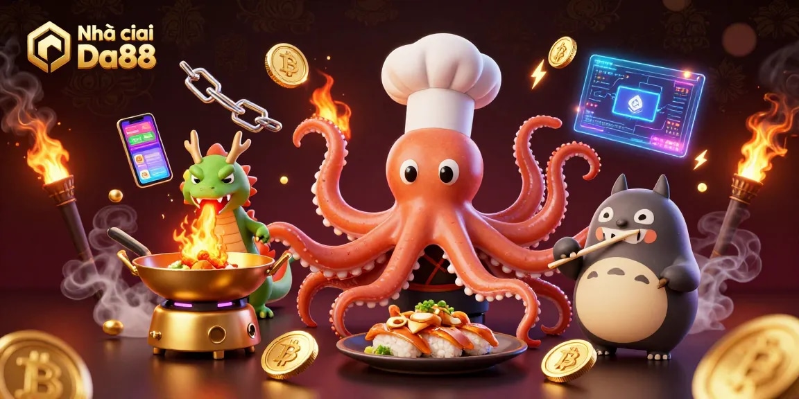 Experience the excitement of Nhà cái Da88 with vibrant casino elements and active characters