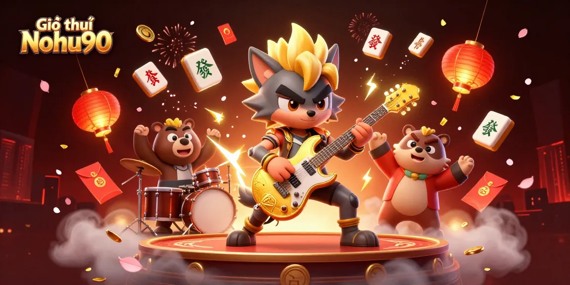 Engage with Giới thiệu Nohu90's thrilling slots and games in a spectacular casino scene.