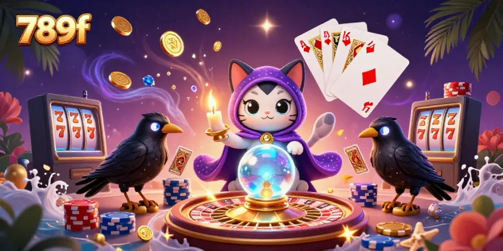 Experience thrilling gambling action with 789f featuring mystic characters and vibrant casino elements.
