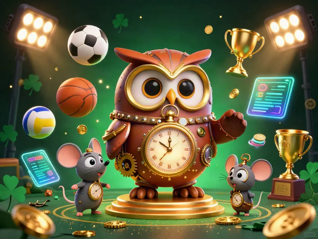 Engage with go88's thrilling casino action featuring a time-traveler owl and sports elements.
