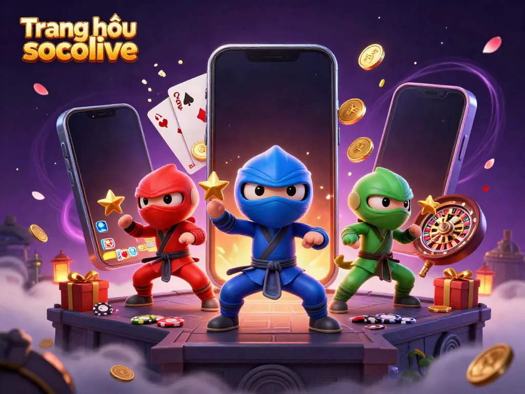 Engage in thrilling gameplay on Trang chủ socolive with vibrant ninja chameleons and dynamic casino elements.