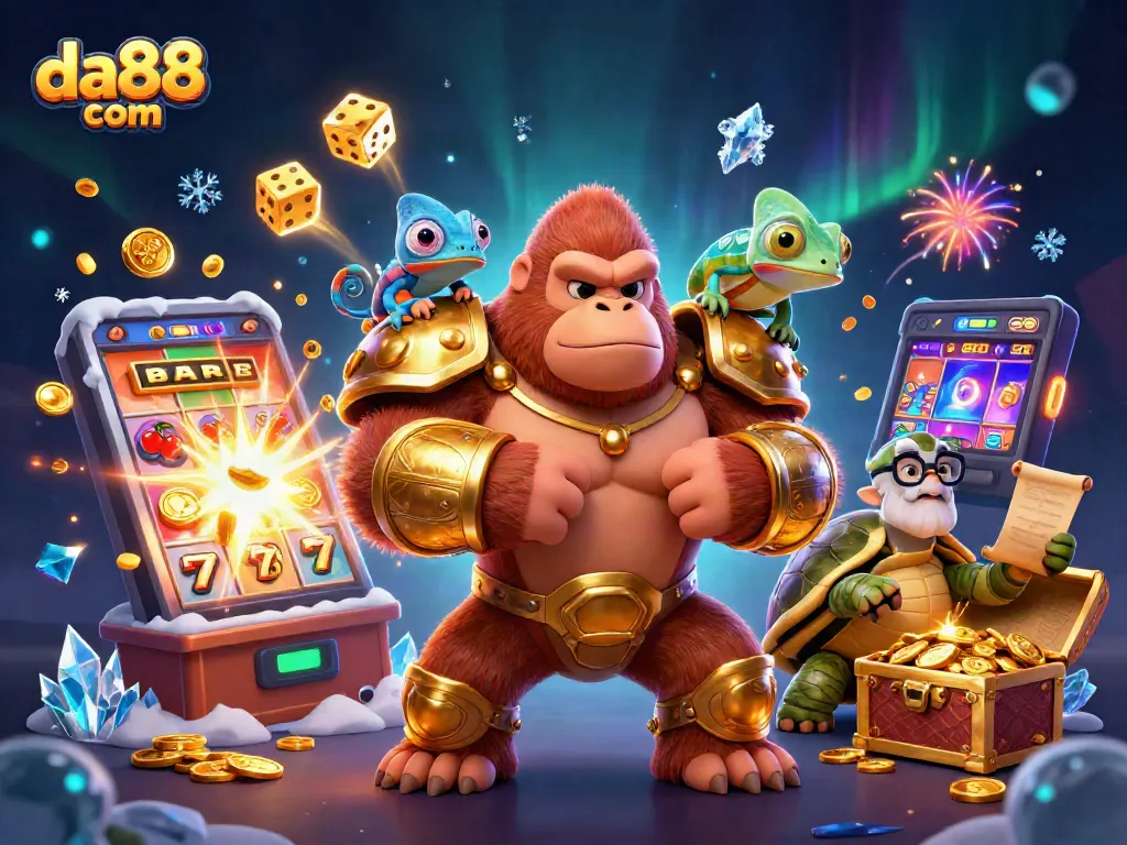Experience the vibrant world of da88 com with an action-packed casino adventure featuring exciting characters and jackpots.