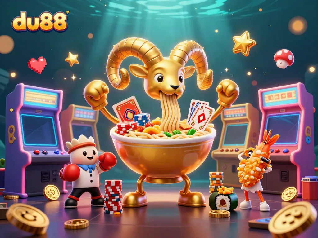 Experience thrilling gameplay at du88 with vibrant casino characters and colorful game elements.