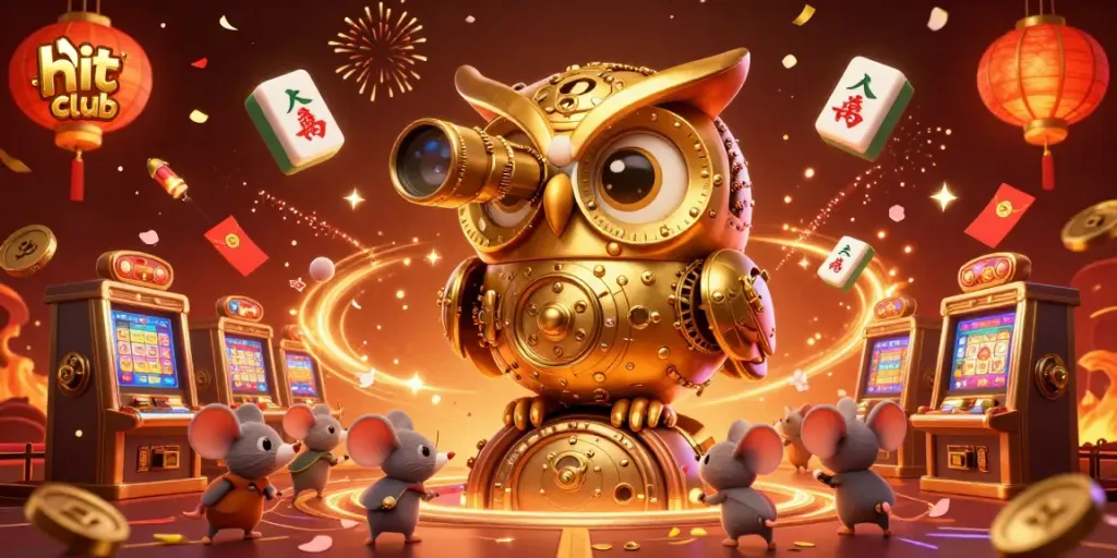 Experience thrilling gameplay at hitclub with vibrant animations and engaging elements in a cartoon casino scene.