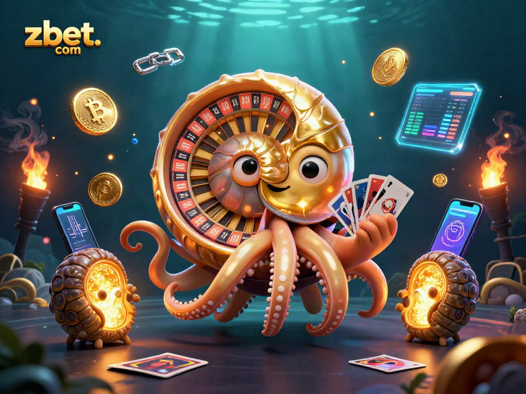 Experience thrilling gaming action with zbet. com featuring a 3D giant nautilus roulette and interactive crypto elements.