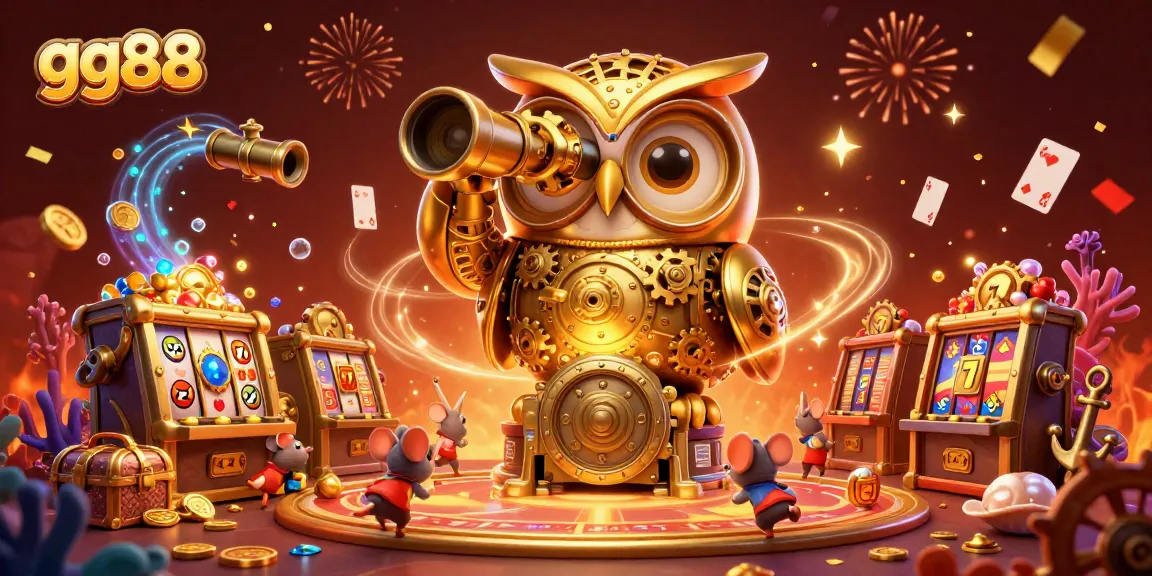 Experience thrilling wins at gg88 with lively cartoon characters amid vibrant casino games.
