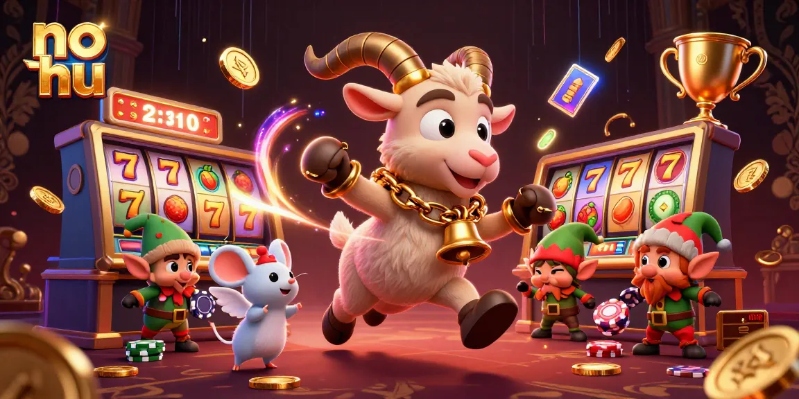 Engaging players in the no hu jackpot casino with 3D animated characters and vibrant slot elements.