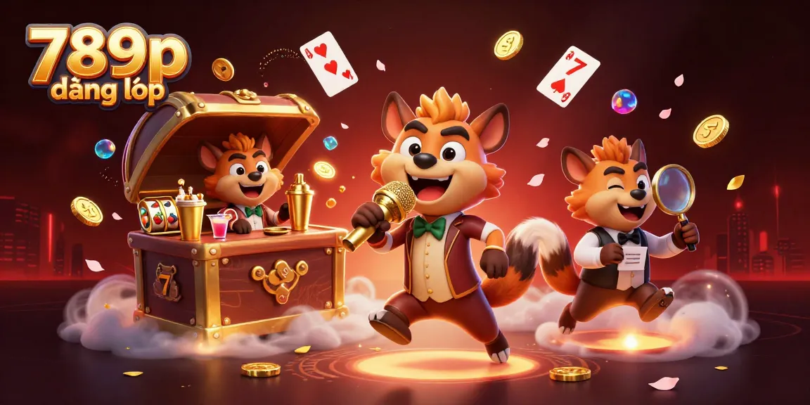 Experience the thrill of 789p đăng nhập with vibrant casino animations and winning elements.