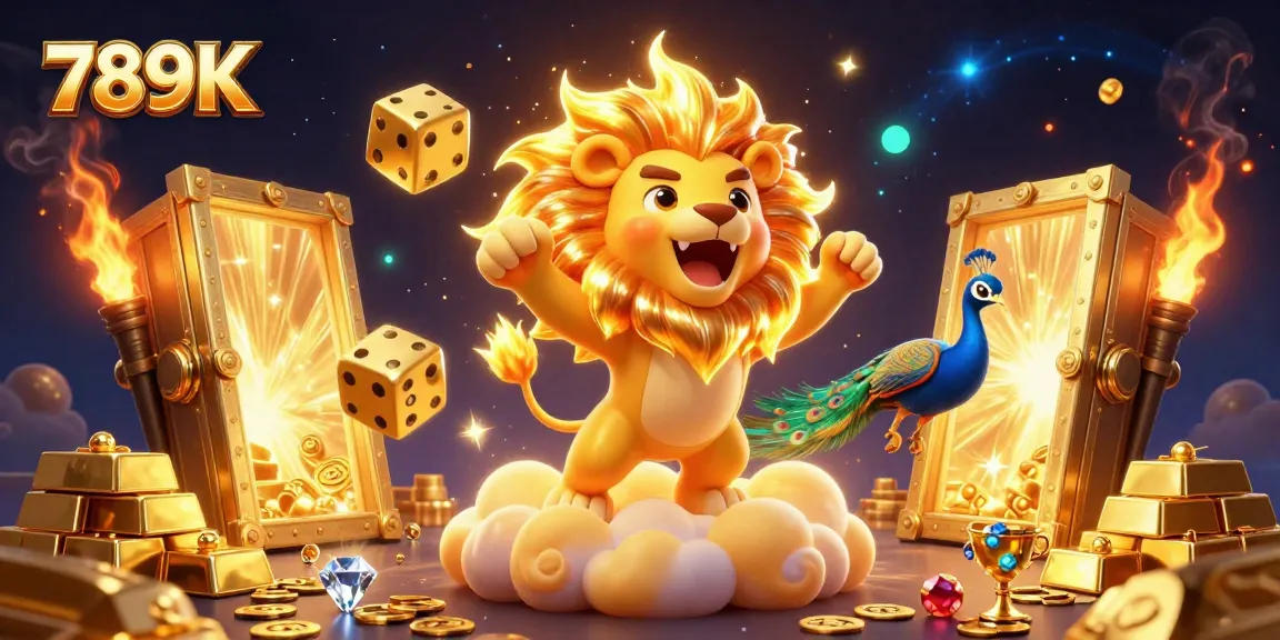 Engage in exciting gameplay at 789K, featuring vibrant casino elements and stunning golden visuals.